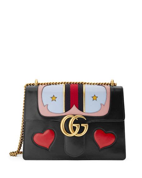 gucci gg marmont medium web heart|authentic gucci marmont small bag.